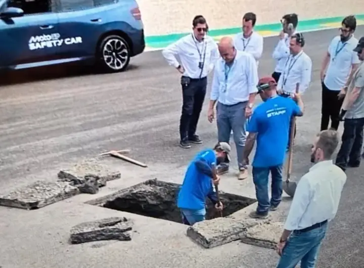 riparazione pista GP del Brasile