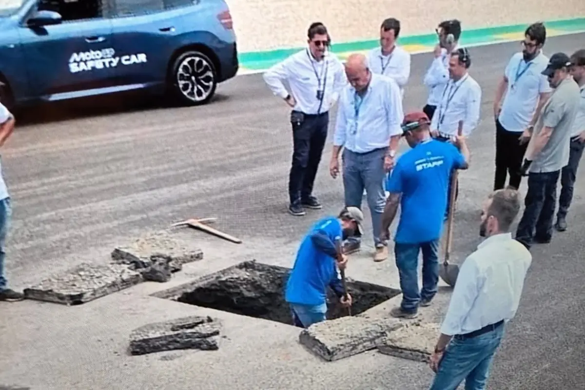 riparazione pista GP del Brasile