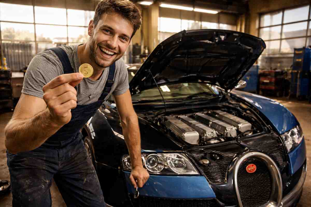 bugatti veyron riparata a 1 euro