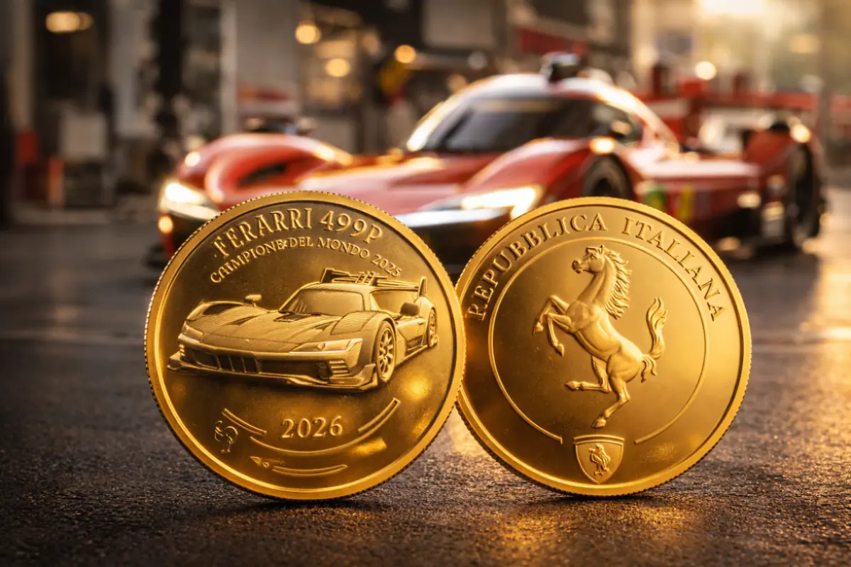 Moneta celebrativa Ferrari 499P