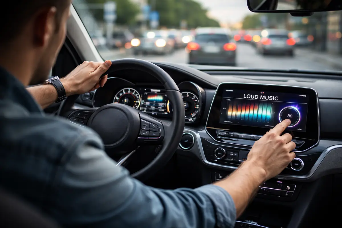 Musica troppo alta in auto: puoi rischiare multa e sospensione patente