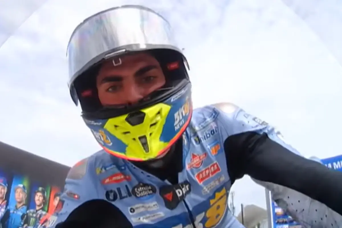 Fermin Aldeguer durante una gara di MotoGP